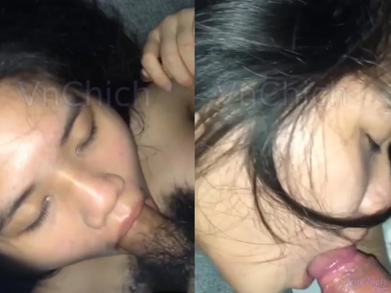 Em học sinh 2k5 ngại ngùng mút thằng nhỏ trước máy quay